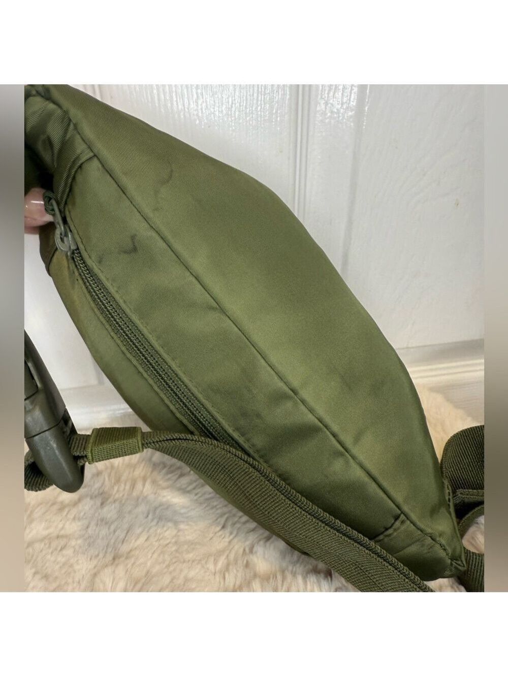 FOLDIE CROSSBODY BAG UNISEX ANTI-THEFT RFID ARMY GREEN - Picture 4 of 15